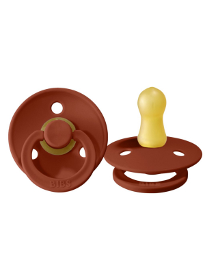 Bibs Pacifier 2 Pack: Rust