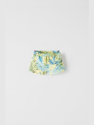 Tropical Plush Shorts