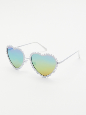 Lacey Metal Heart Sunglasses