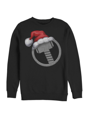 Men's Marvel Christmas Santa Thor Hammer Sweatshirt