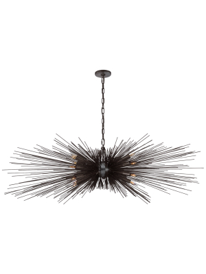 Strada Large Linear Chandelier In Various Colors