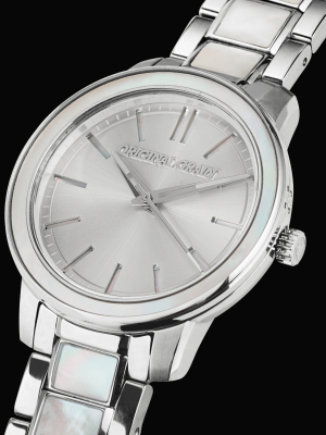 Mother Of Pearl Silver Womens Barrel 36mm