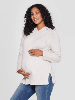 Maternity Hoodie Pullover - Isabel Maternity By Ingrid & Isabel™ Oatmeal