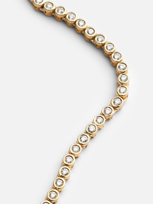 Century Round Choker, 14k Gold Pavé