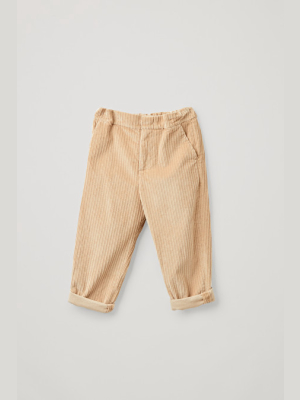 Dropped Crotch Cotton Corduroy Pants