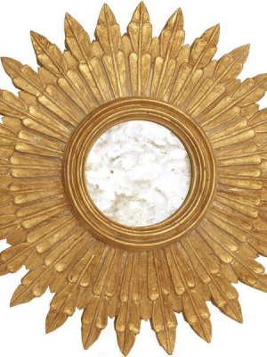 Santo Mirror Gold Leaf