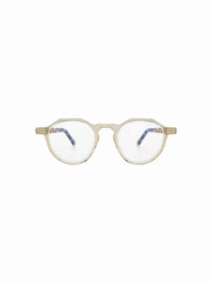 Lesca Icon Round Frame Glasses