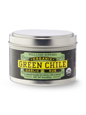 Williams Sonoma Organic Rub, Green Chile Garlic