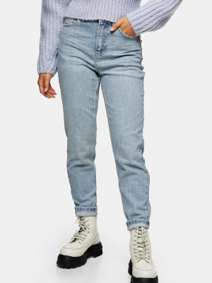 Petite Bleach Premium Mom Tapered Jeans