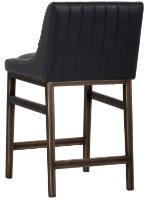 Halden Counter Stool, Vintage Black