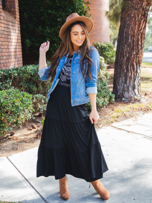 The Celeste Skirt - Black