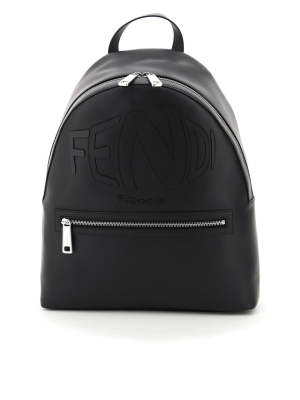 Fendi Fish-eye Logo Embellished Backpack