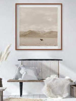 Blu Art Landscape With Horse