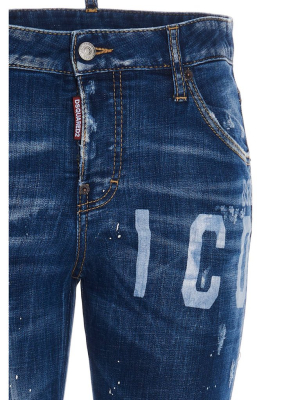 Dsquared2 Cool Girl Icon Printed Jeans