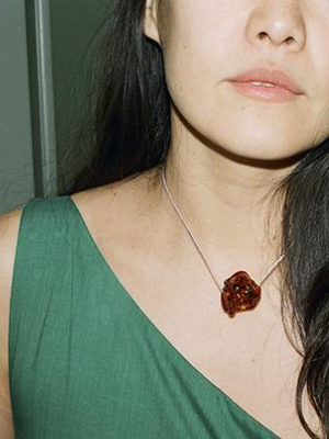 Rock Necklace, Amber