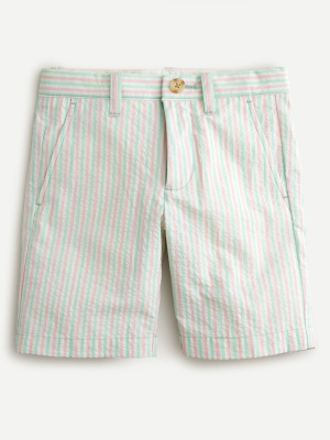 Boys' Stanton Short In Pastel Seersucker