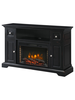 55" Sutherland Media Electric Fireplace Aged Black - Muskoka