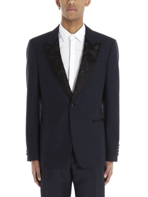 Alexander Mcqueen Embroidered Detail Blazer