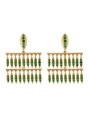 Grass Mini Raining Drops Earrings Y-em