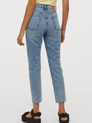 Slim Mom High Ankle Jeans