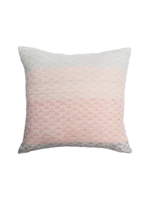 Eva Coral Geometric Pillow