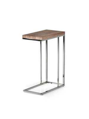 Lucia Chairside End Table Brown - Steve Silver