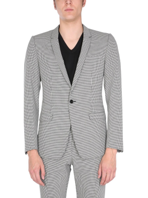 Dolce & Gabbana Houndstooth Single Breasted Jacket