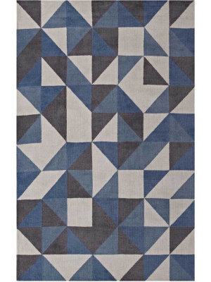 Kayes Area Rug Blue/white/gray