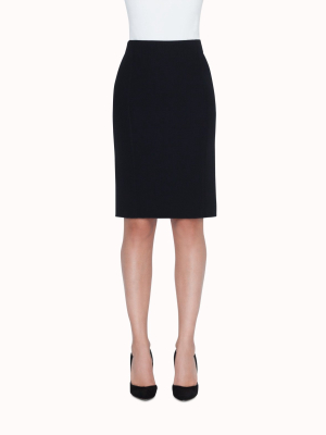 High-waisted Double-face Wool Pencil Skirt