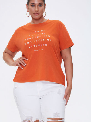 Plus Size Organic Cotton Bible Tee