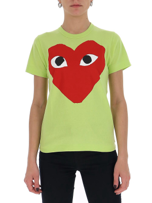 Comme Des Garçons Play Heart Print T-shirt