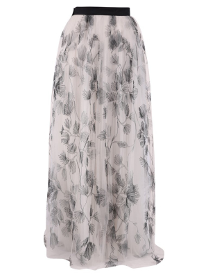 Brunello Cucinelli Floral Layered Skirt