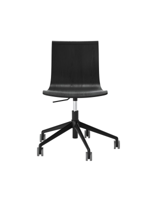 Serif Chair: 5 Star Base + Castors