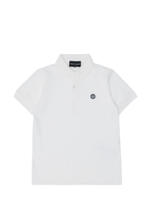 Emporio Armani Kids Logo Patch Polo Shirt