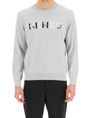 Kenzo Logo Embroidered Sweatshirt