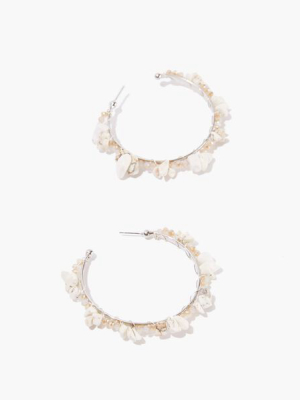 Beaded Hoop Earrings