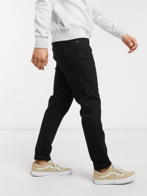 Weekday Sunday Relaxed Tapered Jeans In Black