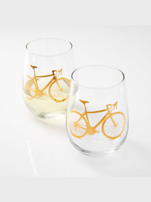 Vital Industries Gold Wine Glass - Bicycle