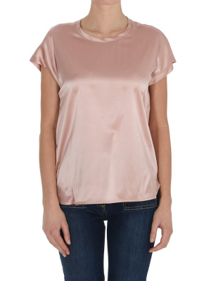 Pinko Crewneck Satin T-shirt