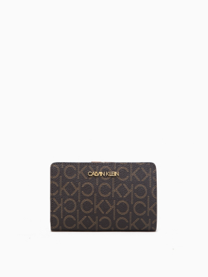 Monogram Logo French Clutch Wallet