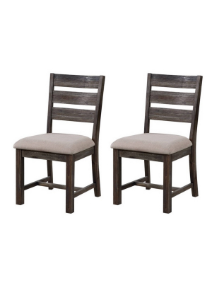 Set Of 2 Aspen Court Dining Chairs Brown - Treasure Trove Accents