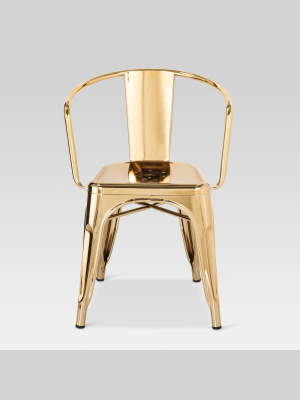 Carlisle Couture Metal Dining Chair Gold - Ace Bayou