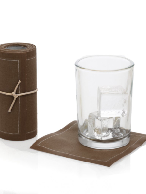 Cocktail Napkin/coaster, Taupe