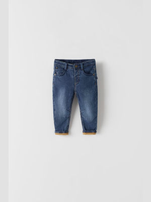 Low Rise Lined Jeans