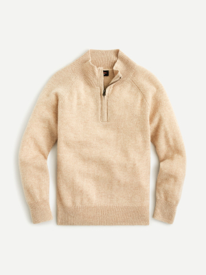 Boys' Cashmere Half-zip Sweater