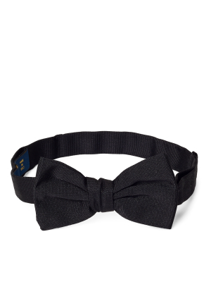 Pre-tied Silk Grosgrain Bow Tie