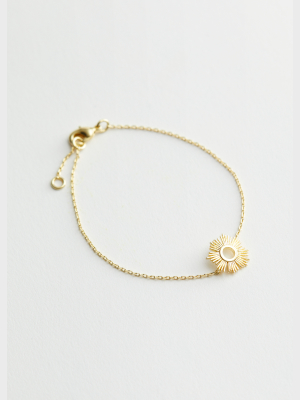 Sun Pendant Chain Bracelet