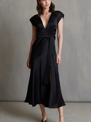 The Dreamer Wrap Dress - Black