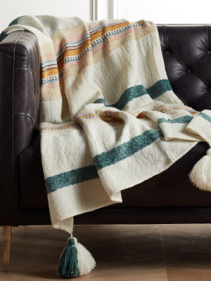 Veda Striped Throw
