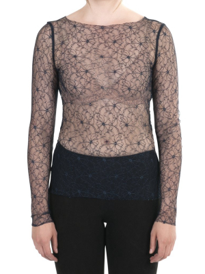 Desirella Lace Top Midnight